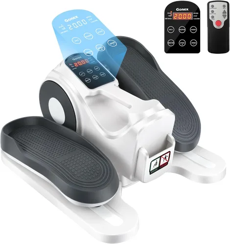 Vista 8 de Gonex Under Desk Elliptical Exercise Machine Electric Sitting Seated Leg Pedal Exerciser with Resistance for Seniors Elderly Home 3 in 1 Mini