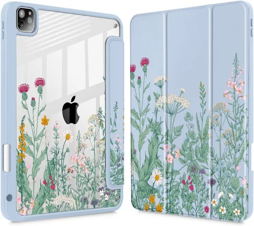 Vista 22 de May Chen Funda para iPad Pro de 11 pulgadas M2 de 4ª generación 2022, iPad Pro 11 de 3ª/2ª/1ª generación, Funda con cubierta trasera transparente a
