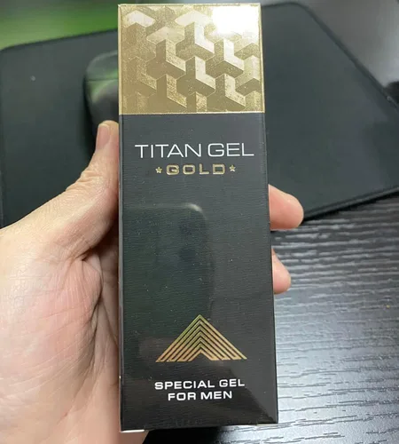 Vista 4 de Crema de masaje 2 en 1 Titan Gel Gold Original con Titan Gel Rojo