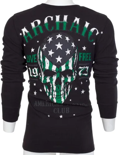 Vista 6 de Archaic by Affliction - Camisa térmica para hombre, color negro