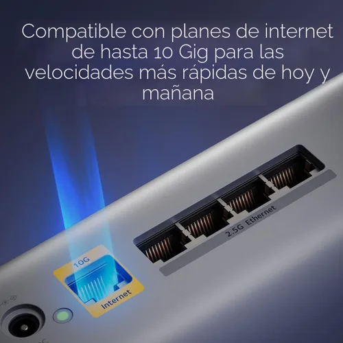 Vista 6 de NETGEAR Orbi 870 Series Tri-Band WiFi 7 Mesh System (RBE872) - Router + 1 extensor de satélite, características de seguridad, hasta 21 Gbps, cubre