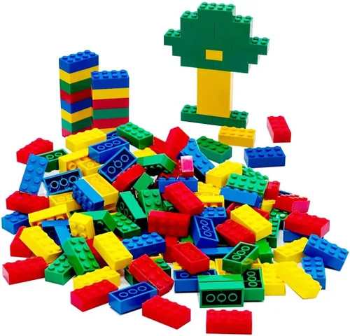 Vista 4 de Taken All Juego de 120 bloques de construcción clásicos de bloques de construcción MOC de 2 x 4 piezas de ladrillos básicos de construcción, piezas