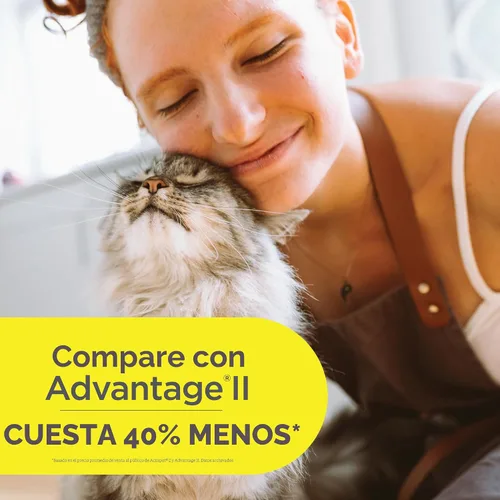 Vista 2 de TevraPet Actispot II Tratamiento de pulgas para gatos grandes de 9+ libras 6 dosis Poderosa prevención y control