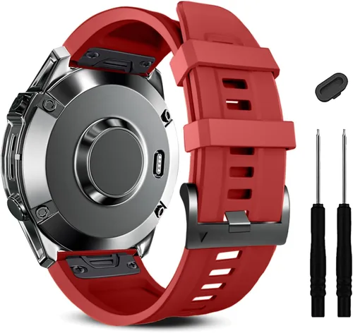 Vista 12 de ZPJPPLX Correa de silicona de ajuste rápido de 0.866 in compatible con Garmin Fenix 8 AMOLED 1.850 in/7 Pro/7/6 Pro/6/5 Plus/5, correas de repuesto