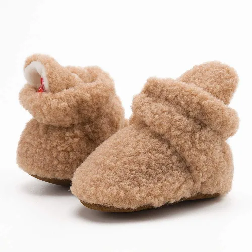 Vista 43 de Sawimlgy - Botines de algodón antideslizantes para recién nacido, con agarre, para cuna o para el invierno