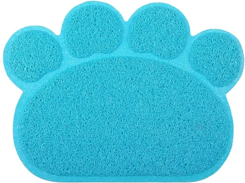 Vista 9 de DM Tapete grande en forma de pata, para caja de arena para gatos, 23.5 x 17.5 pulgadas
