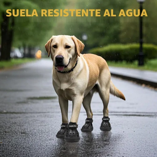 Vista 3 de JZXOIVA Zapatos para perros para pavimento caliente, botines de perro para perros pequeños, botas transpirables para perros y protectores de patas