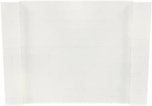 Vista 186 de EverBlock Kit de pared de 5 x 4 pies Bloques de construcción modulares Sistema de pared para edificios, pantallas y estructuras Divisor