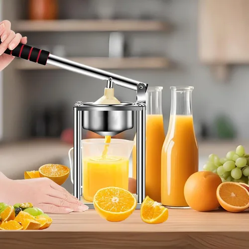 Vista 4 de Exprimidor manual de cítricos - Exprimidor manual de naranja y exprimidor de mano, exprimidor de frutas cítricas Prensa comercial de cítricos
