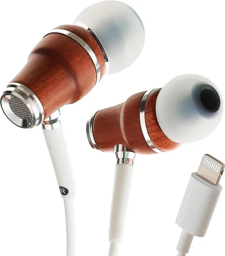 Vista 12 de Auriculares sintonizados NRG 3.0 Premium Madera aisladores de sonido, con micrófono y control de volumen, estilo madera