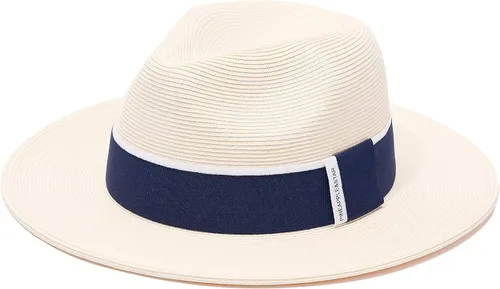 Vista 2 de Pineapple&Star Sun - Sombrero de playa Fedora de paja fina UPF50+ para unisex