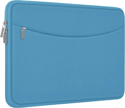 Vista 13 de Funda para laptop de 14 pulgadas, maletín protector a prueba de golpes con bolsillo para accesorios, bolsa portátil para computadora para MacBook