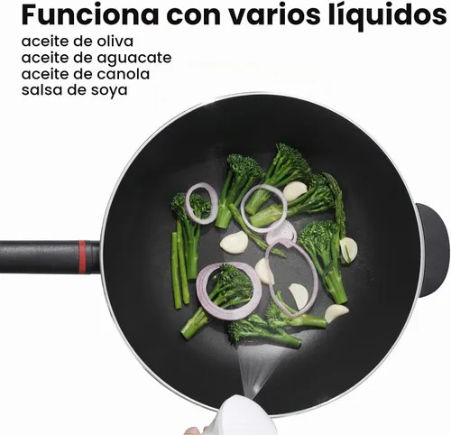 Vista 5 de Mistifi Botella de PET de 6.8 fl oz versión mejorada. Botella de spray de niebla fina para freidora de aire, aceite de oliva, aceite de aguacate