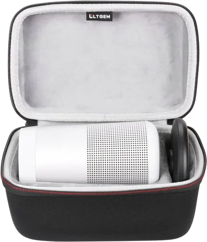 Vista 10 de LTGEM - Carcasa rígida de EVA para altavoz Bluetooth Bose SoundLink Revolve or Revolve (Serie II) con bolsillo de malla, color negro