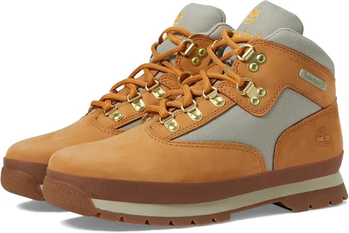 Vista 8 de Timberland Botas de senderismo Euro Hiker Mid con cordones para niño Negro (black Nubuck)