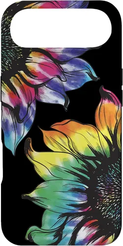 Vista 27 de Tie Dye Sunflower Phone Case Fun Colorful Retro Hippie Gift Case for iPhone 17