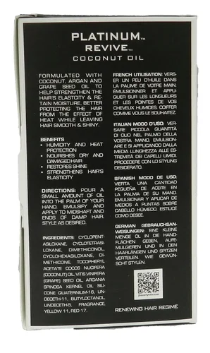 Vista 2 de J Beverly Hills Platinum Revive - Aceite para el cabello con aceite de argán para protección contra el calor, (0.33 onzas, 3.4 onzas, 8 onzas)