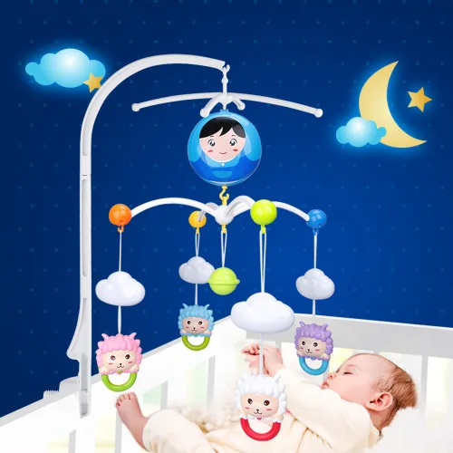 Vista 3 de Soporte de campana de cama móvil para cuna de bebé colgante para soporte de brazo