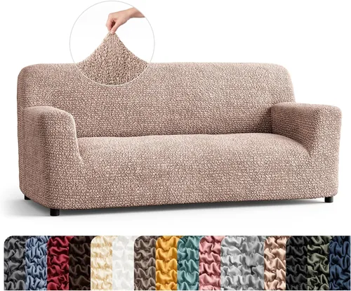 Vista 59 de PAULATO BY GA.I.CO. Funda para Silla - Funda para Sillón - Funda para Sillón - Funda de Tela Suave - Protector de Muebles Elegante de Ajuste Ceniza
