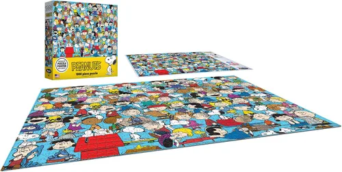 Vista 3 de RoseArt - Peanuts - Cast of Characters - Rompecabezas de 1000 piezas para adultos