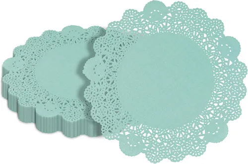 Vista 69 de Restaurantware Pastry Tek Blondas de Encaje de 4 x 4 Pulgadas 100 Vajilla Decorativa - Blondas de Mesa Desechables Redondas de Papel Negro