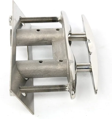 Vista 6 de Amarine Made Par de botes marinos de acero inoxidable 316 Pull up Cleat Flush Mount Cleat Lift