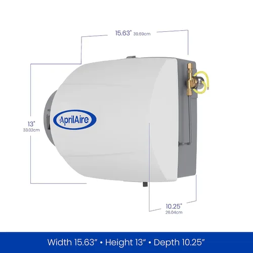 Vista 17 de AprilAire 500M Humidificador para toda la casa, humidificador manual y compacto para conectar al sistema de ventilación, humidificador de gran