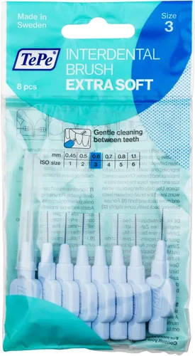 Vista 9 de Cepillos interdentales TePe Original 0.6 mm Azul 25 piezas