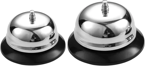 Vista 2 de Campanas de escritorio de metal Campanas de servicio Campanas de recepción de cocina Campanas de llamada para área de recepción Servicio al cliente