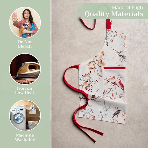 Vista 745 de Maison d' Hermine Delantales para mujer con bolsillo, 100% algodón (27.50 x 31.50 pulgadas)