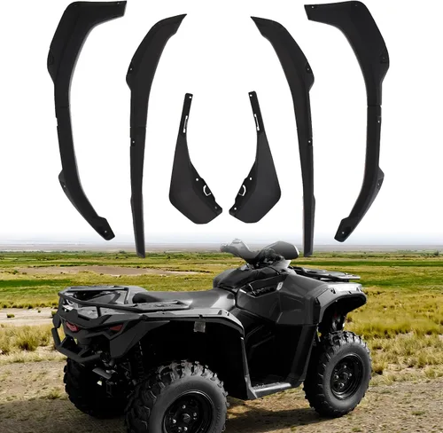 Vista 9 de A & UTV PRO Deflector de guardabarros izquierdo para Can-Am Maverick X3 Max Turbo R Xds 2017-2024 2025, extensiones combinadas para guardabarros