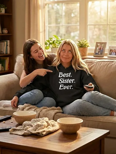 Vista 2 de Tstars Sudadera con capucha para Best Ever - Negro