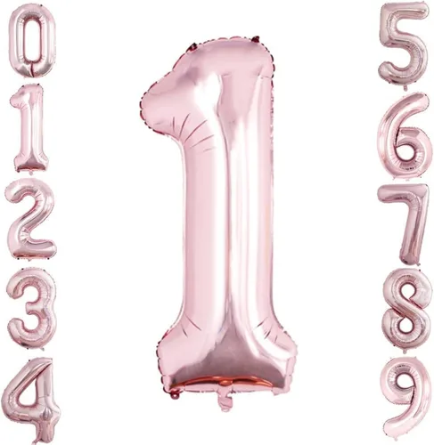 Vista 101 de Goer, conjunto de globos de papel aluminio para decoraciones de cumpleaños, globos de las letras de feliz cumpleaños y de números Oro