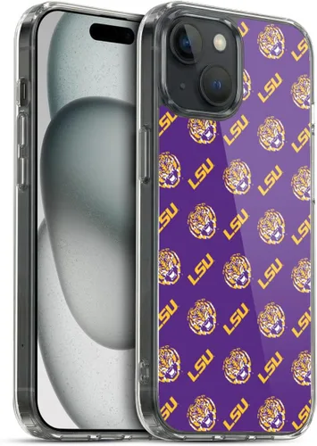 Vista 248 de Head Case Designs Funda de gel suave con licencia oficial de la Universidad Estatal de Louisiana LSU Camou compatible con Apple iPhone 7 Plus/iPhone