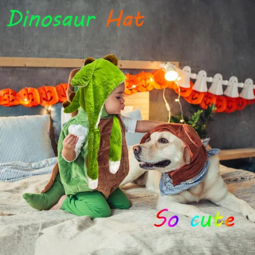 Vista 5 de Gorro de peluche con orejas de animal para saltar para Halloween, Navidad, cosplay, novedad, gorra de fiesta para adultos, mujeres y niños