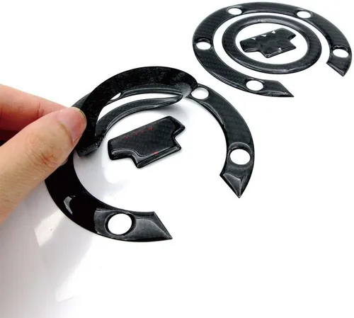 Vista 5 de Motorcycle Tank Pads Motorcycle Gas Fuel Tank Cap Cover Pad Protector Decals Carbon Stickers for Ya&maha MT03 MT07 MT09 MT10 Tracer FZ09 FZ07