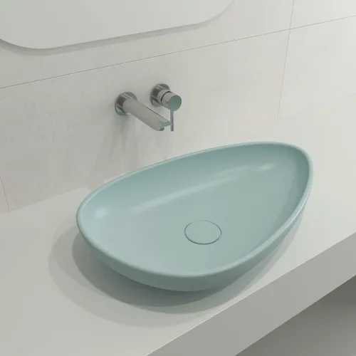 Vista 8 de BOCCHI Etna Vessel Arcilla refractaria 23.25 pulgadas con tapa de drenaje a juego en negro