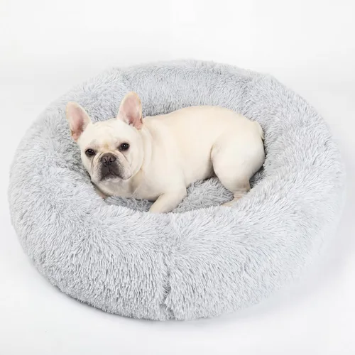 Vista 71 de Cama para perros pequeños, cama calmante para perros pequeños, antiansiedad, cama para cachorros, lavable a máquina, esponjosa, de lujo Verde militar