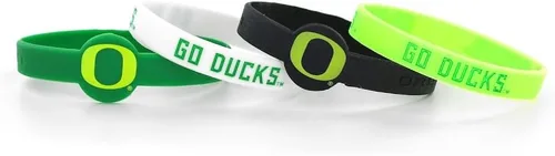 Vista 9 de aminco NCAA unisex-adult Silicone Bracelet (4-Pack)