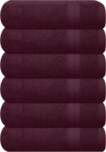 Vista 77 de GLAMBURG Juego de 2 Sábanas de Baño Extra Grandes de Algodón Premium de 700 GSM - 100% Algodón Peinado - 2 Sábanas de Baño 35x70 pulgadas - Calidad