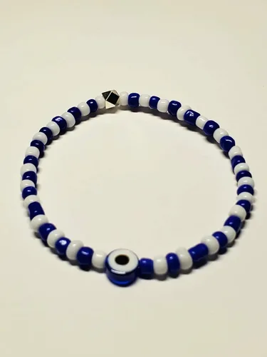 Vista 57 de 3 pcs Ilde Cowrie seashell Evil Eye Hamsa Hand Orisha Santeria Pulseras Bracelet Set