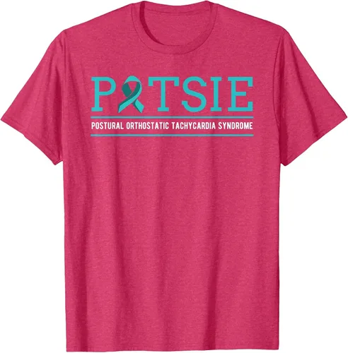 Vista 40 de POTS Dysautonomia Turquoise Ribbon Autonomic Dysfunction T-Shirt Asphalt Grey
