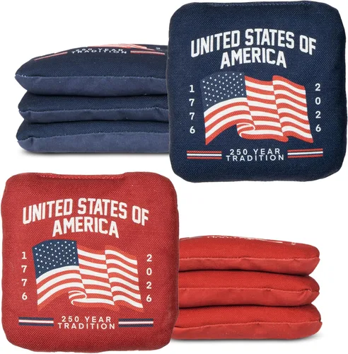 Vista 12 de Play Platoon Tournament Series Bolsas de Cornhole - Bolsas de Estilo Profesional de Doble Cara con Lado Resbaladizo y Pegajoso - Juego de 8