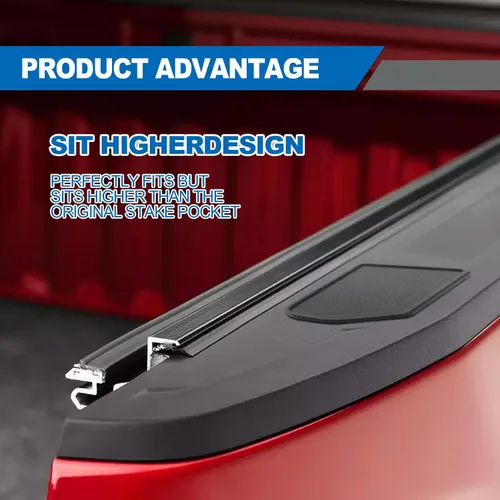 Vista 7 de Fundas de bolsillo para estaca para riel de cama, compatibles con GMC Sierra 1500/Chevy Silverado 1500 2014-2018 y Silverado/Sierra 2500/3500HD