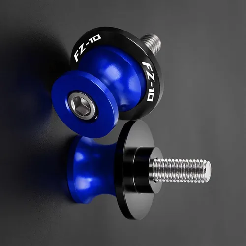 Vista 13 de TOKAC Tornillos de soporte Accesorios de motocicleta, carretes de basculante de aluminio CNC, tornillos deslizantes para Yamaha FZ10 FZ-10 FZ 10