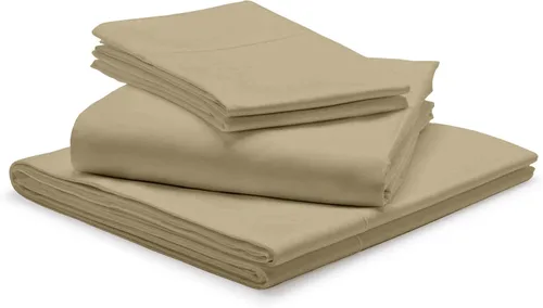 Vista 20 de 1000-Thread Count 100% Egyptian Cotton Twin Sheet Set, Soft Breathable Sateen Weave Long Staple Cotton, 1000-TC Pure Cotton, Fits Mattress 15" Deep