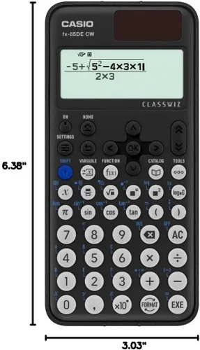Vista 2 de Casio Calculadora científica técnica FX-85DE CW ClassWiz