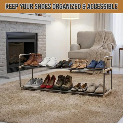 Vista 4 de Organizador de zapatos, fácil de montar, no requiere herramientas