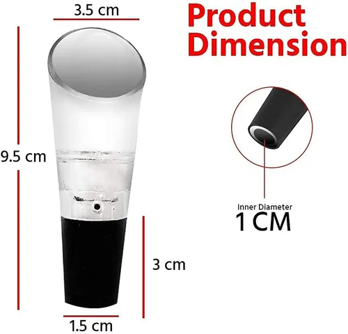 Vista 4 de Vertedor aireador de vino, aireador de vino 2 en 1 y vertedor para vino tinto, 1 paquete