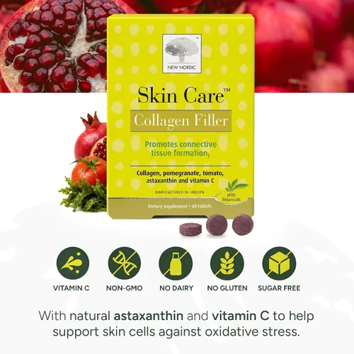 Vista 4 de New Nordic Skin Care relleno de colágeno, 60 unidades, 60